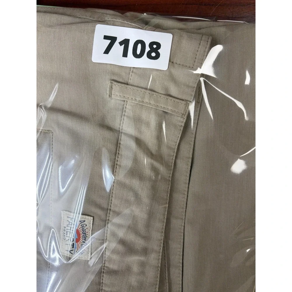 Faherty All Day Shorts Mens 38 Beige Chino 8 Inseam Drawstring Stretch Casual